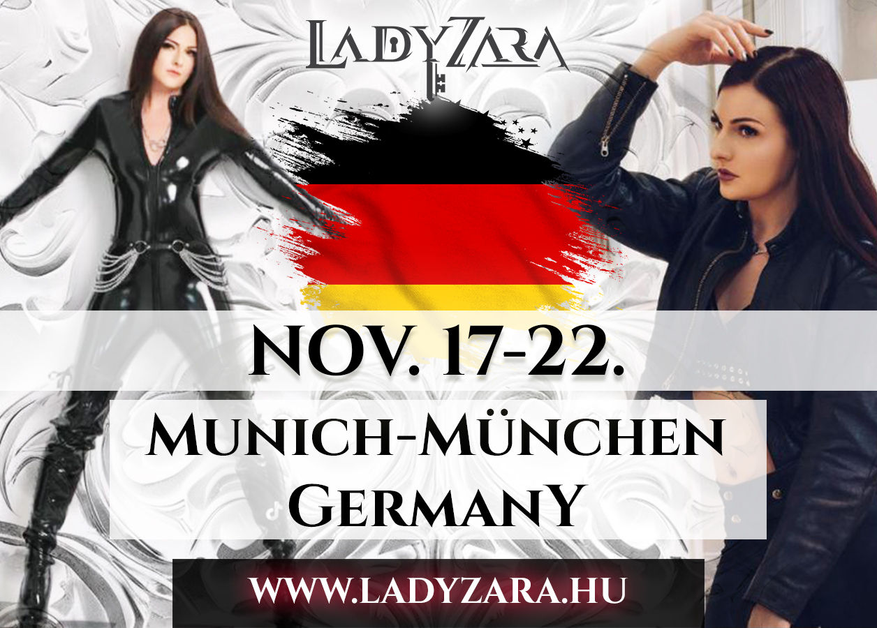 BDSM session tour in Germany BDSM szeánsz túra Németországban BDSM-Sitzungstour in Deutschland Lady Zara dominatrix